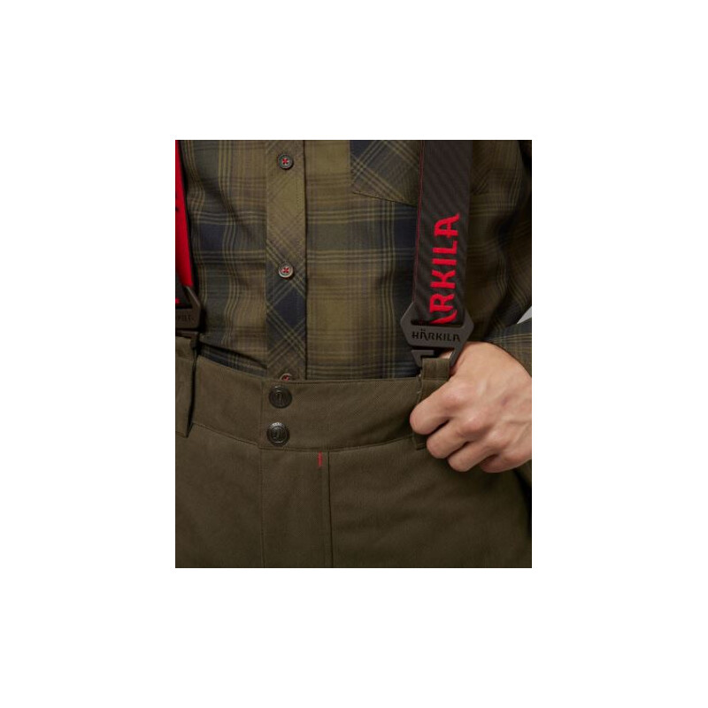 Härkila Pantalones Driven Hunt HWS Insulated, verde sauce, talla 52
