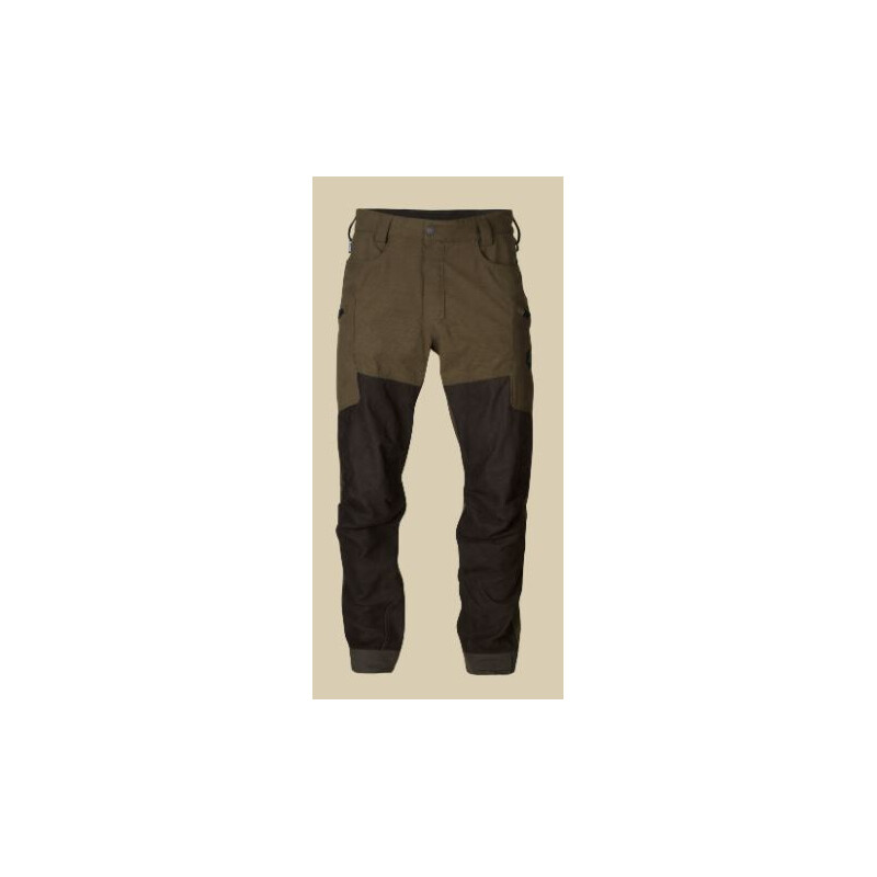 Härkila Pantalones de cuero Driven Hunt HWS, verde sauce/marrón sombra, talla 54