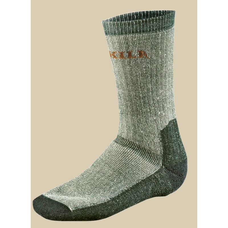 Härkila Calcetines de expedición largos, gris/verde, talla L
