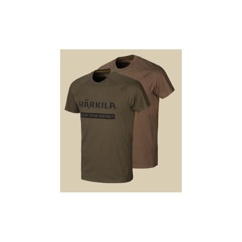 Härkila Logo T-Shirt 2er-pack ASDO talla L