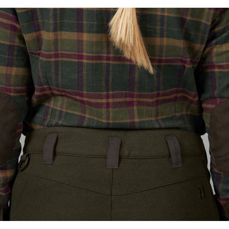 Härkila Pantalones Metso Hybrid para mujer, verde sauce, talla 40