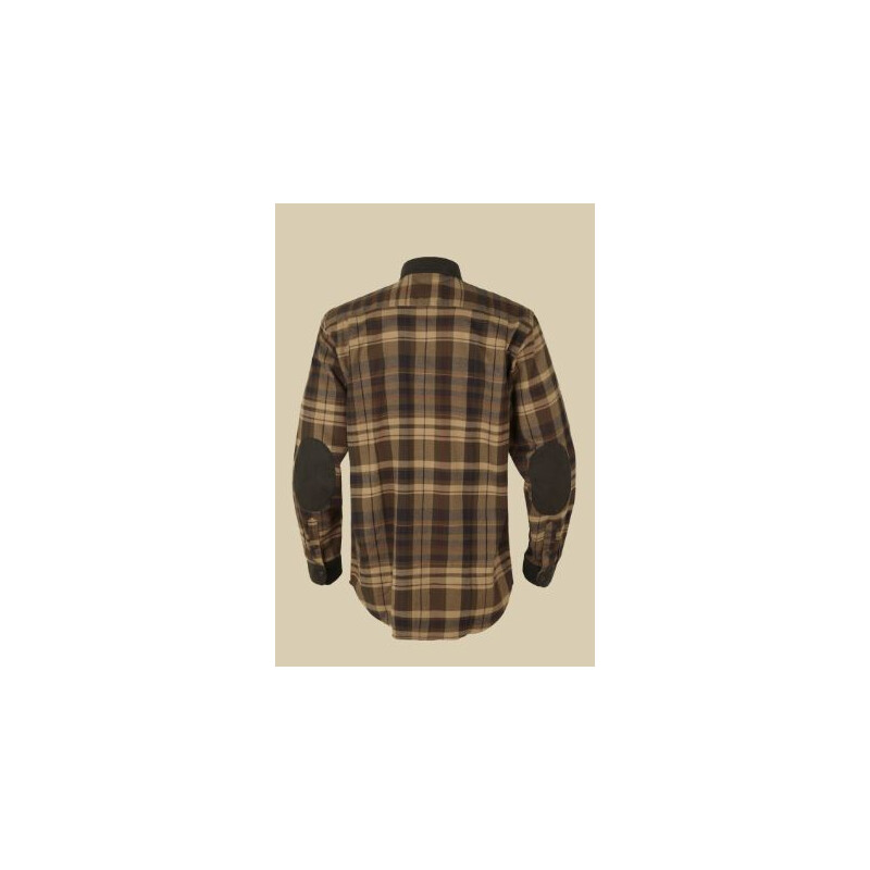 Härkila Camisa Pajala, beige/marrón, talla S