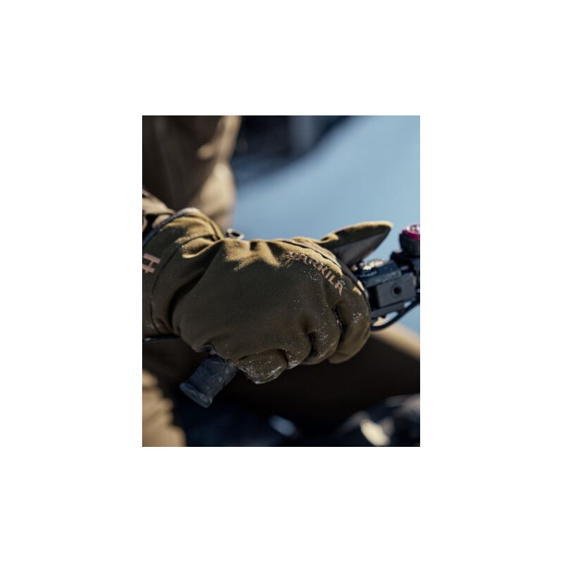 Härkila Guantes Pro Hunter GTX, verde sauce/marrón sombra, talla L