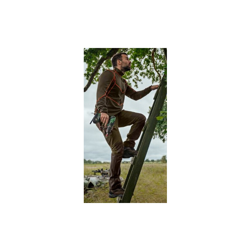 Härkila Pantalón escandinavo , verde sauce/marrón oscuro, talla 50