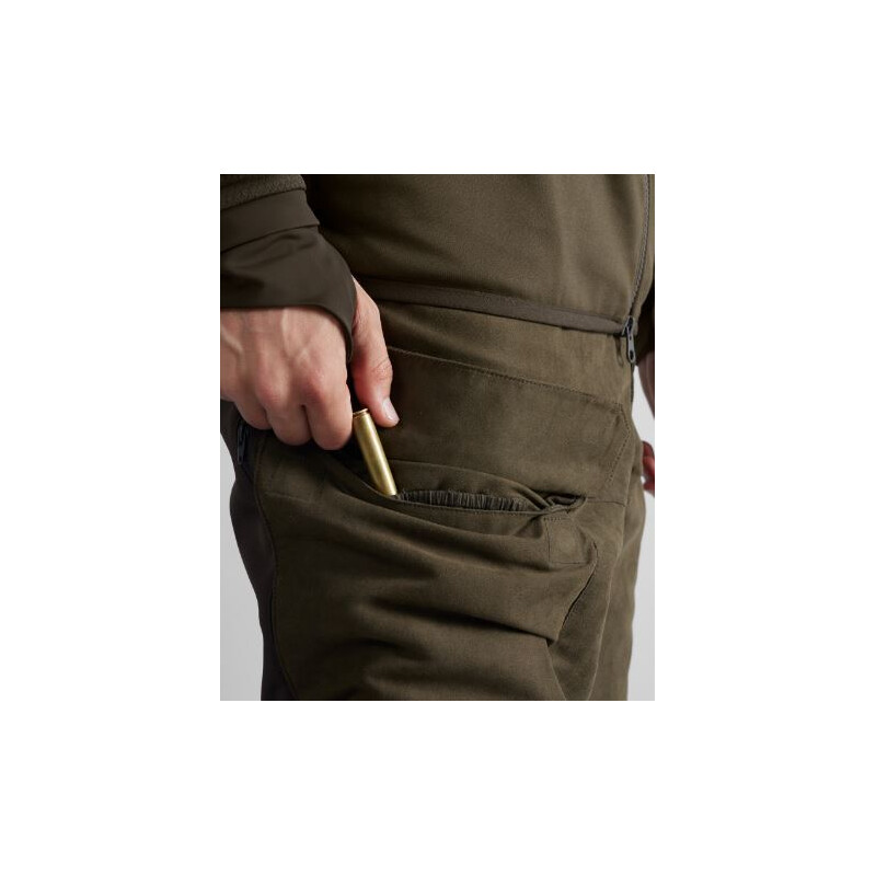 Härkila Pantalón escandinavo , verde sauce/marrón oscuro, talla 50