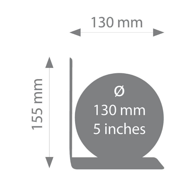 TROIKA Globo terráqueo BookGlobe Black Single 13 cm