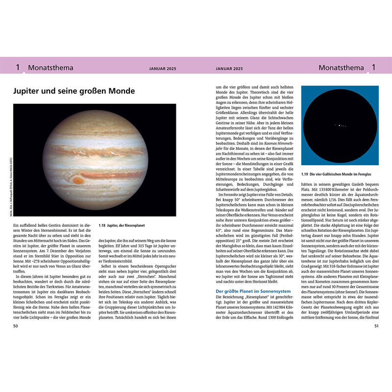 Kosmos Verlag Almanaque Año del cielo 2025