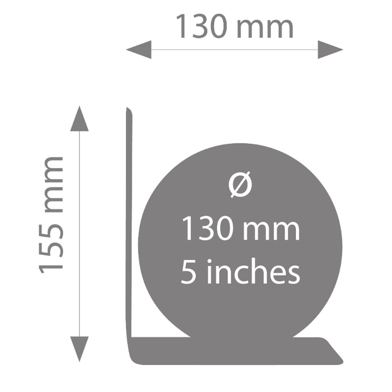 TROIKA Globo terráqueo BookGlobe Physical Single 13 cm