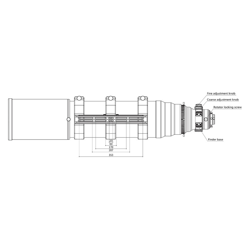 Askar Refractor apocromático AP 203/1421 OTA