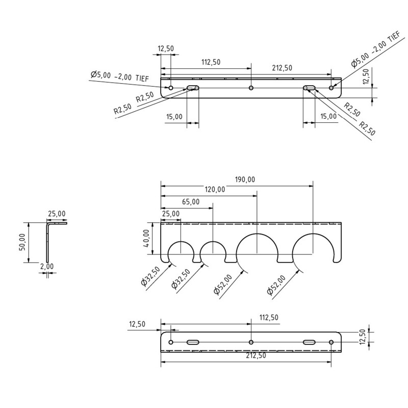 Omegon Soporte para oculares 2x 2'' + 2x 1,25''