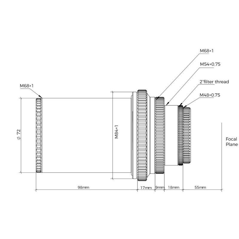 Askar Reducer 0,6x para 103APO