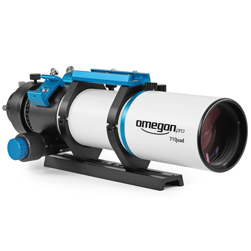 Omegon Refractor apocromático Pro APO AP 71/490 Quadruplet OTA