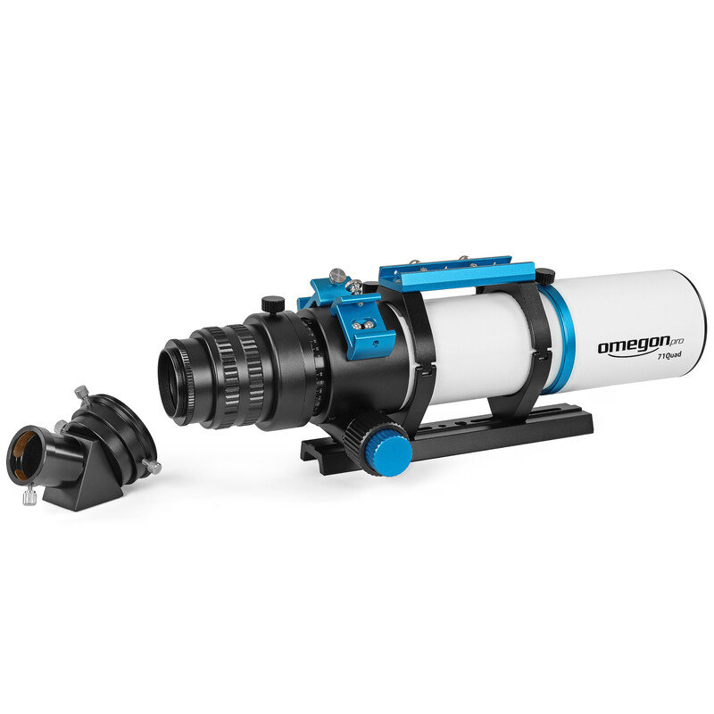 Omegon Refractor apocromático Pro APO AP 71/490 Quadruplet OTA