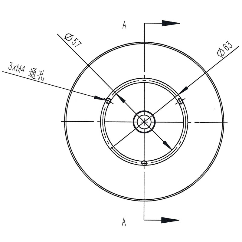 Omegon Adaptador de rosca fotográfica de 3/8'' para columna Pro
