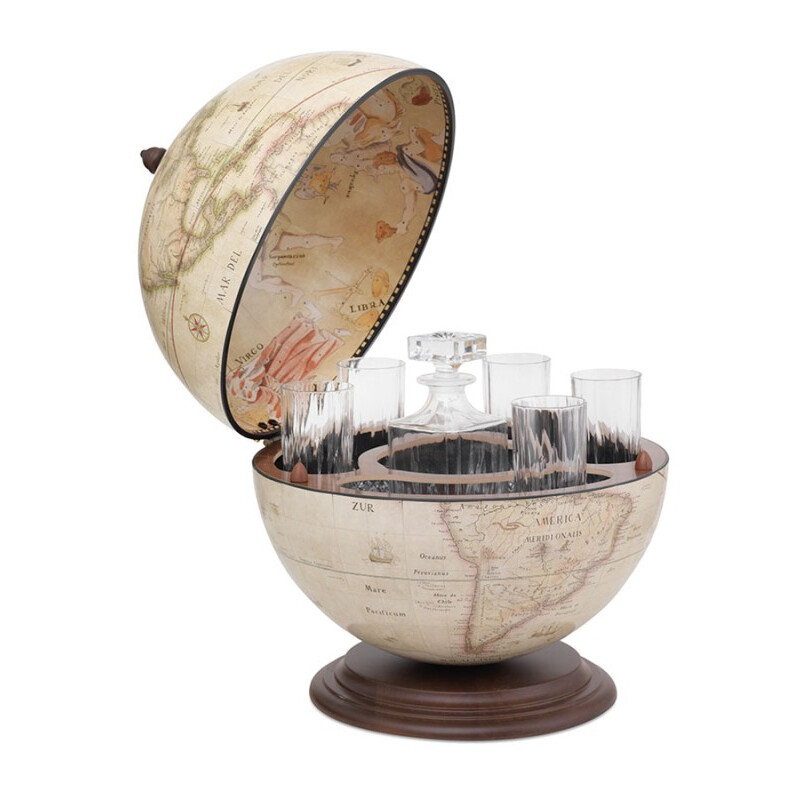 Zoffoli living Globo minibar Giove Old White 40cm