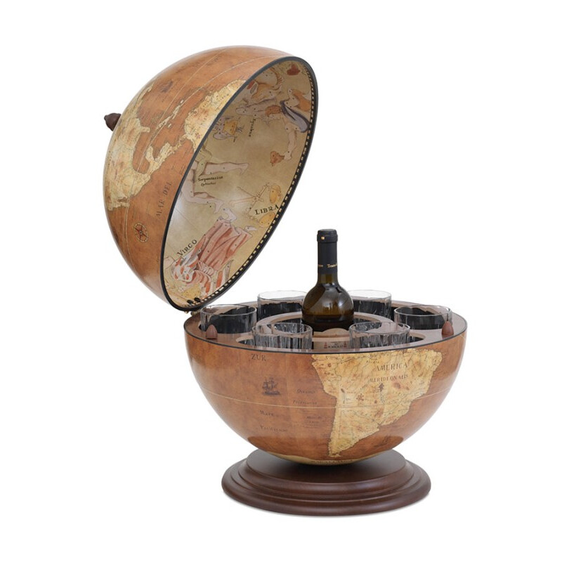 Zoffoli living Globo minibar Giove Rust 40cm