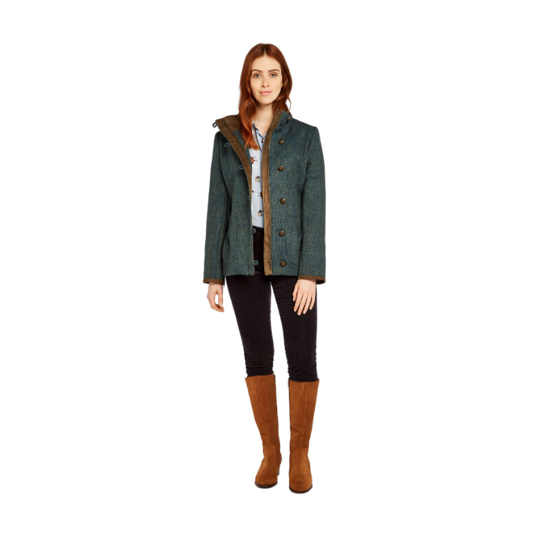 Dubarry of Ireland Chaqueta de tweed Bracken 89 Mist talla 36