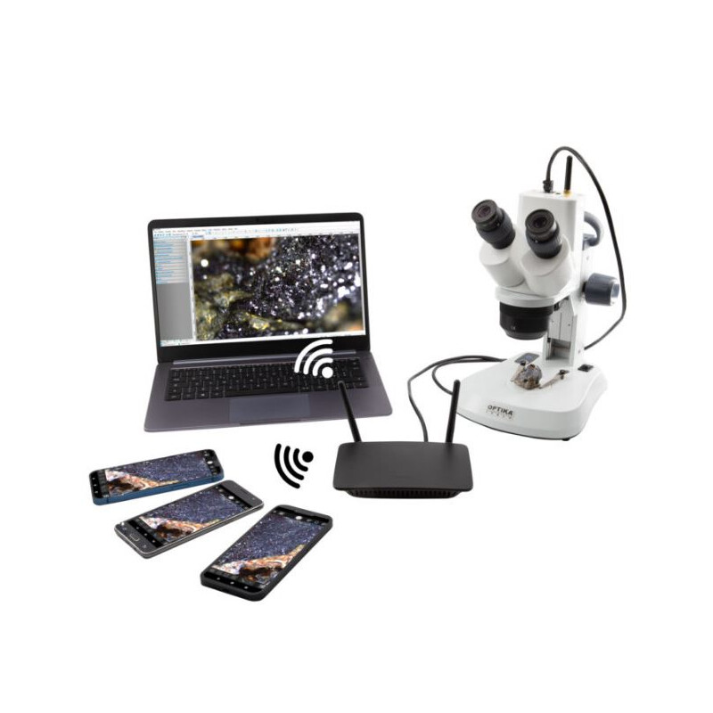 Optika Microscopio , SFX DigitalDigital WI-FI, 10x 20x 40x, LED, luz incidente y transmitida