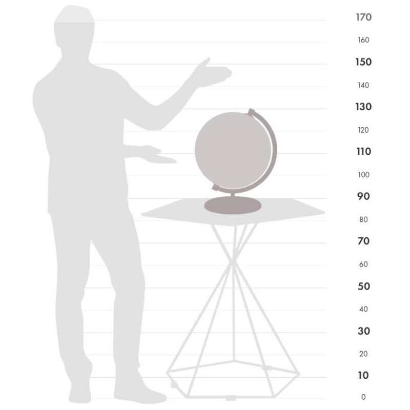 Zoffoli living Globo terráqueo James Cook Acquamarina 33 cm
