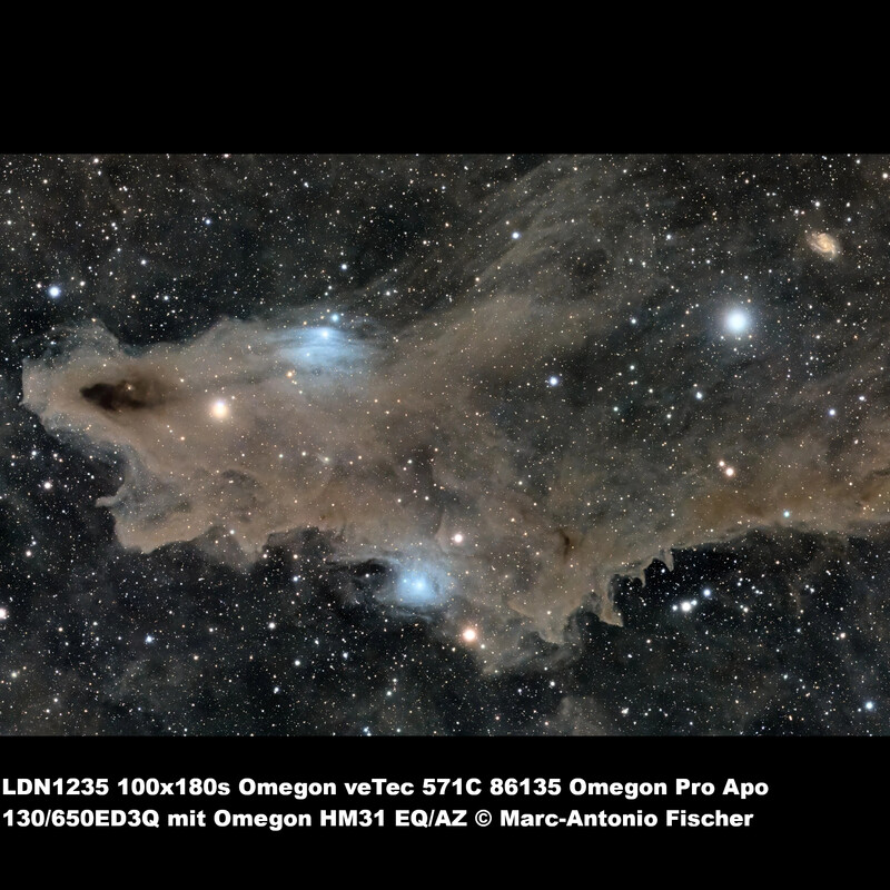 Omegon Refractor apocromático Pro APO 130/650 ED3Q OTA
