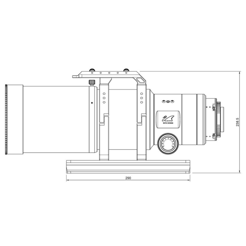 William Optics Refractor apocromático AP 108/518 UltraCat WIFD