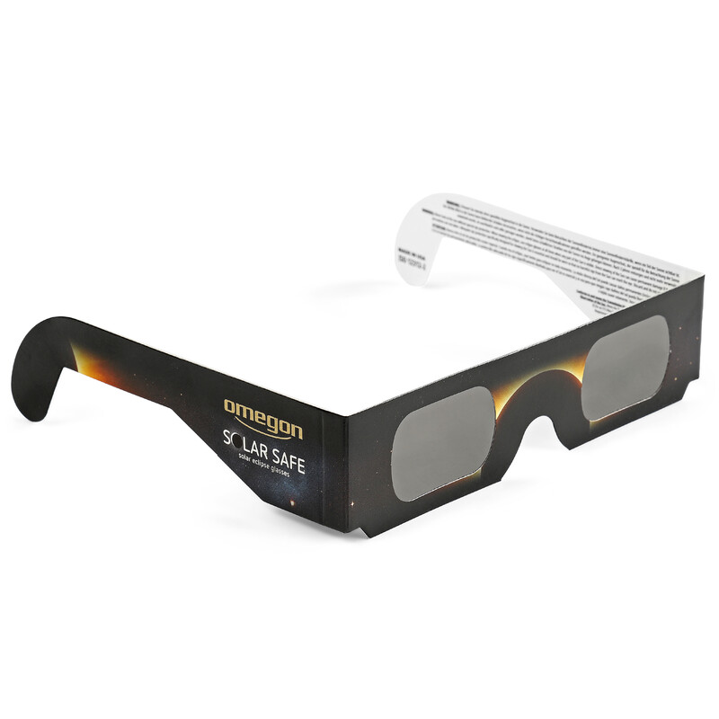 Omegon Gafas para eclipses solares Sonnenfinsternis-Brille Sofi Solar Safe 5 Stück