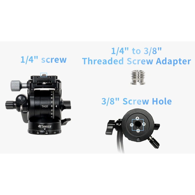 ZWO Rótula basculante para vídeo TH10 Seestar Smart Telescope