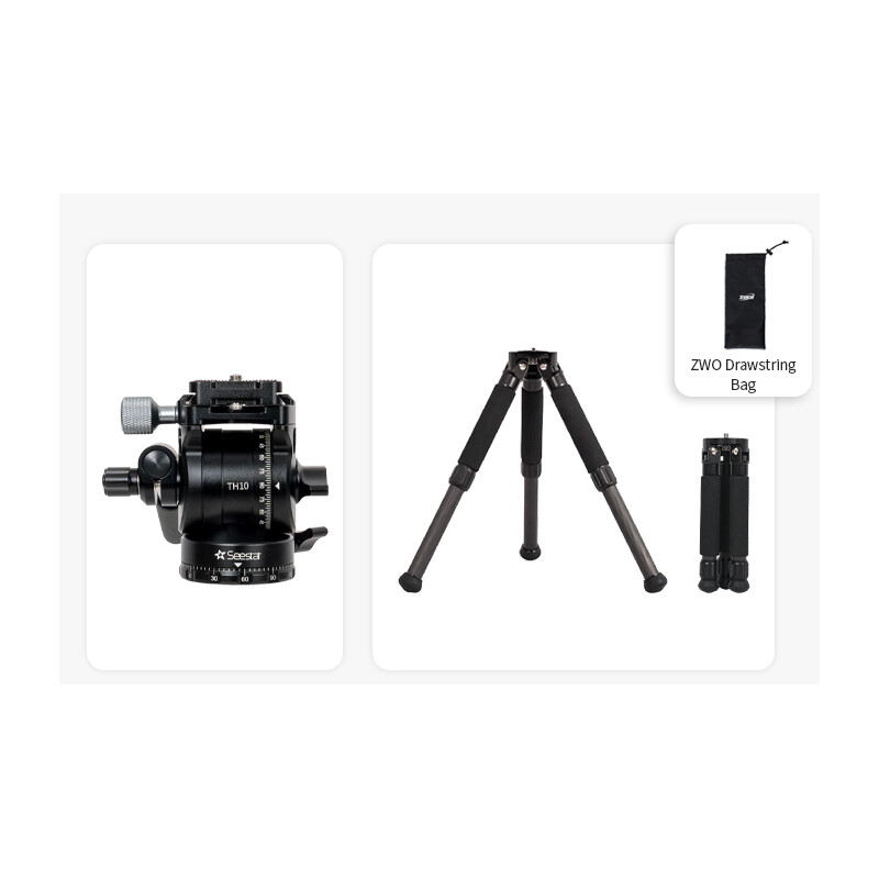 ZWO Trípode de carbono TC20+TH10 Seestar Smart Telescope