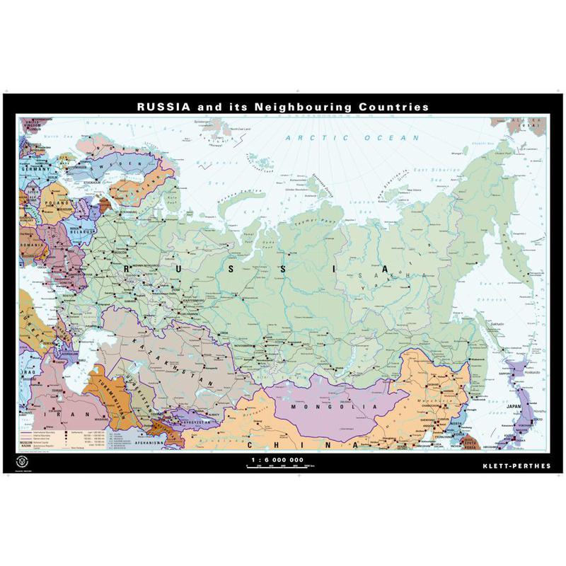 Klett-Perthes Verlag Mapa Rusia y países vecinos, fís./pol.