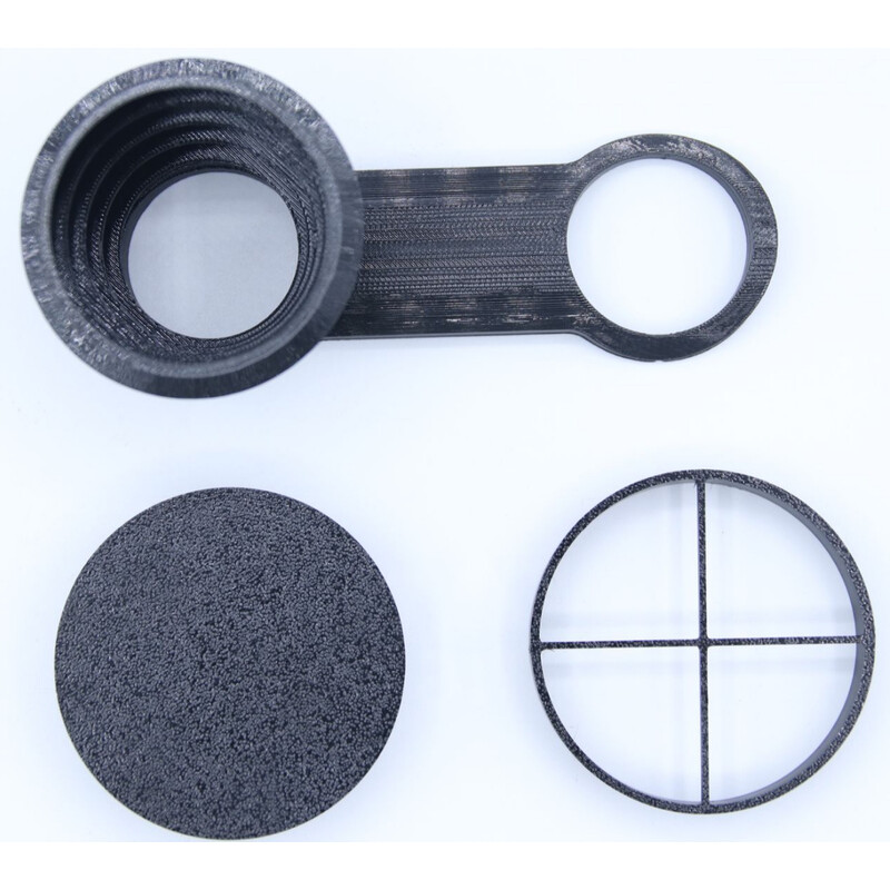 Astroprints Juego de accesorios para DWARF3: parasol contra rocío, máscara de púas y tapa para el objetivo