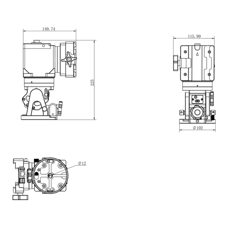 iOptron Montura HAE29B AZ/EQ dual SWG iMate