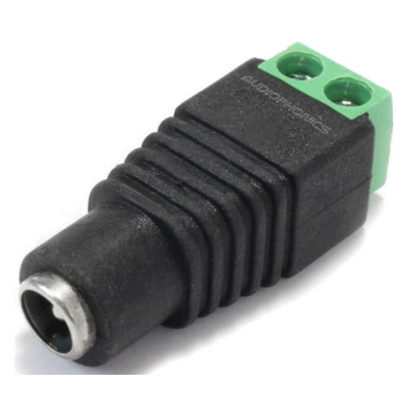 Pierro Astro Conector hembra de 5,5/2,1 mm a terminal de tornillo