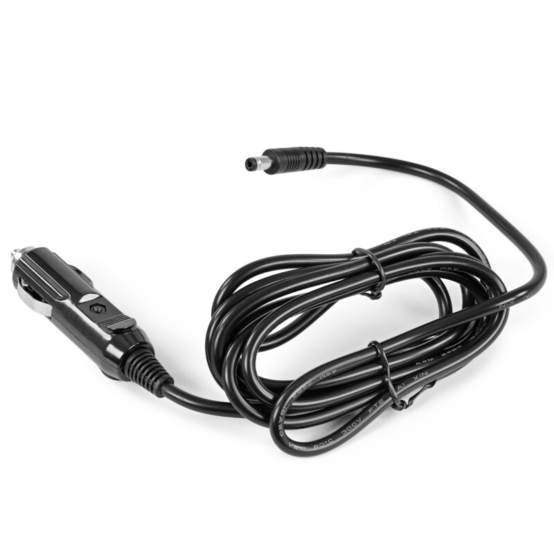 Omegon Cable Encendedor de cigarrillos de 12 V y 10 A - 5,5-2,1 mm, 2 m