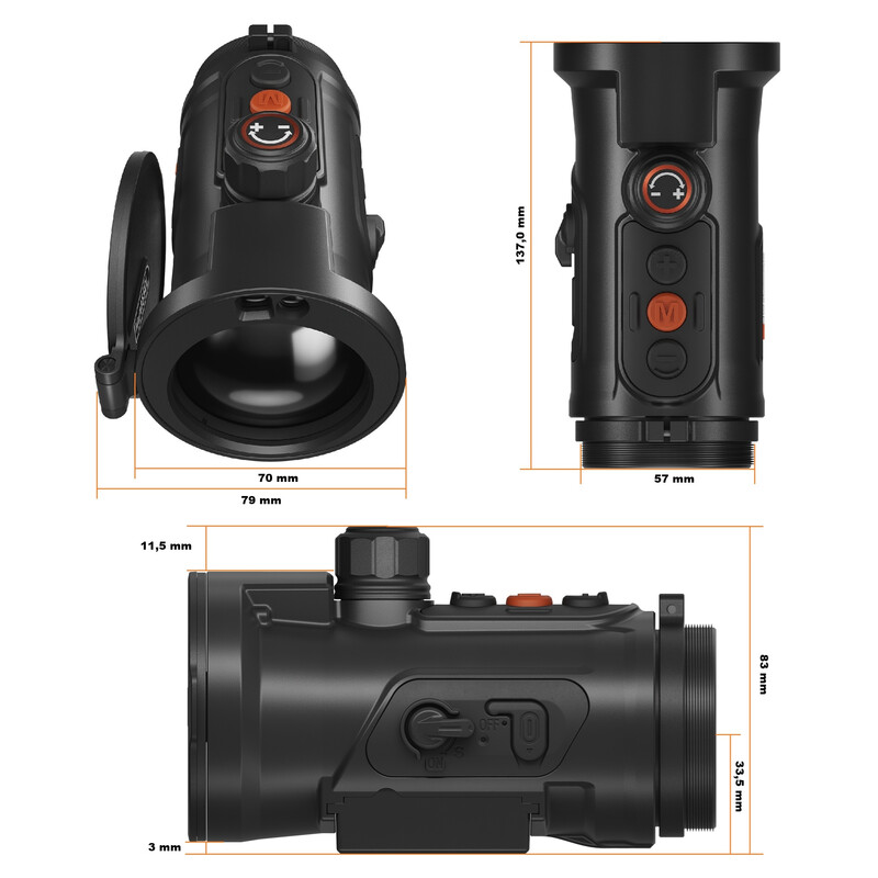 ThermTec Cámara térmica Hunt Pro 650L LRF
