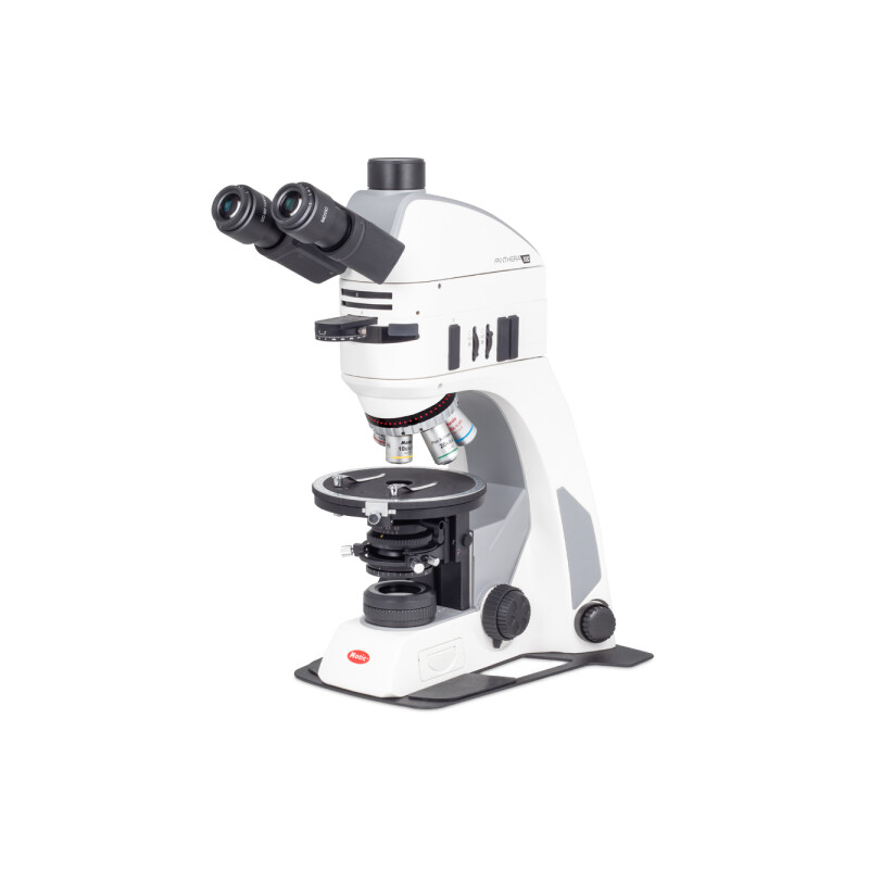 Motic Microscopio Panthera TEC POL Epi, trino, infinito, plano, acromático, 50x-400x, 10x/20 mm, halógeno/LED