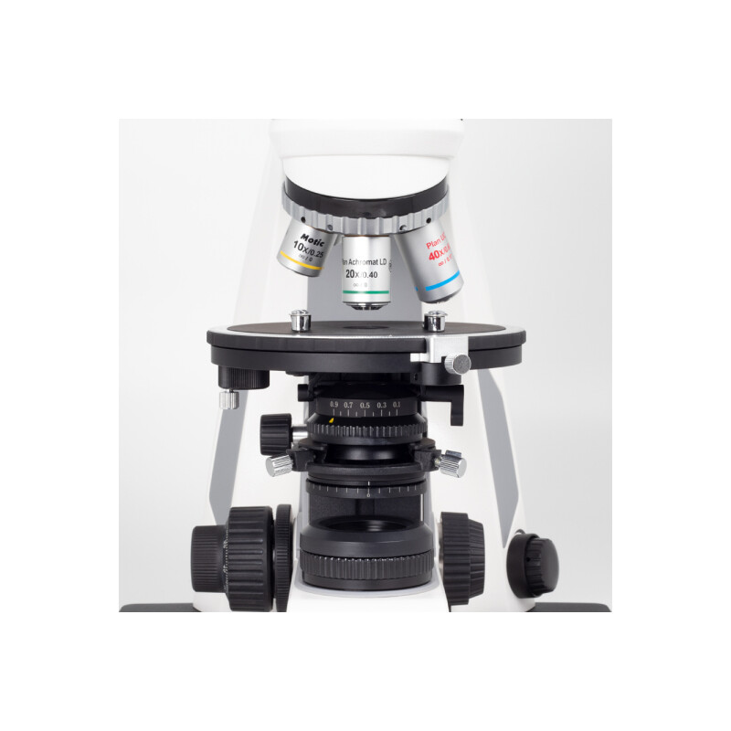 Motic Microscopio Panthera TEC POL Epi, trino, infinito, plano, acromático, 50x-400x, 10x/20 mm, halógeno/LED