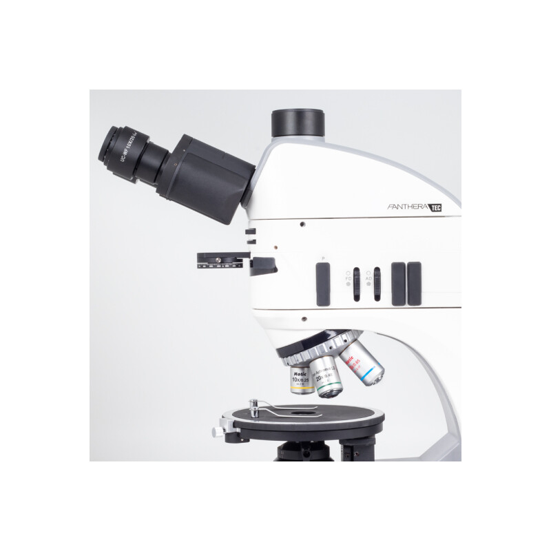 Motic Microscopio Panthera TEC POL Epi, trino, infinito, plano, acromático, 50x-400x, 10x/20 mm, halógeno/LED