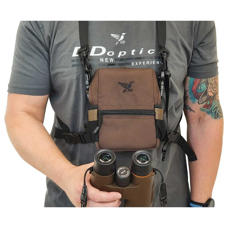 DDoptics Funda para prismáticos Harness marrón