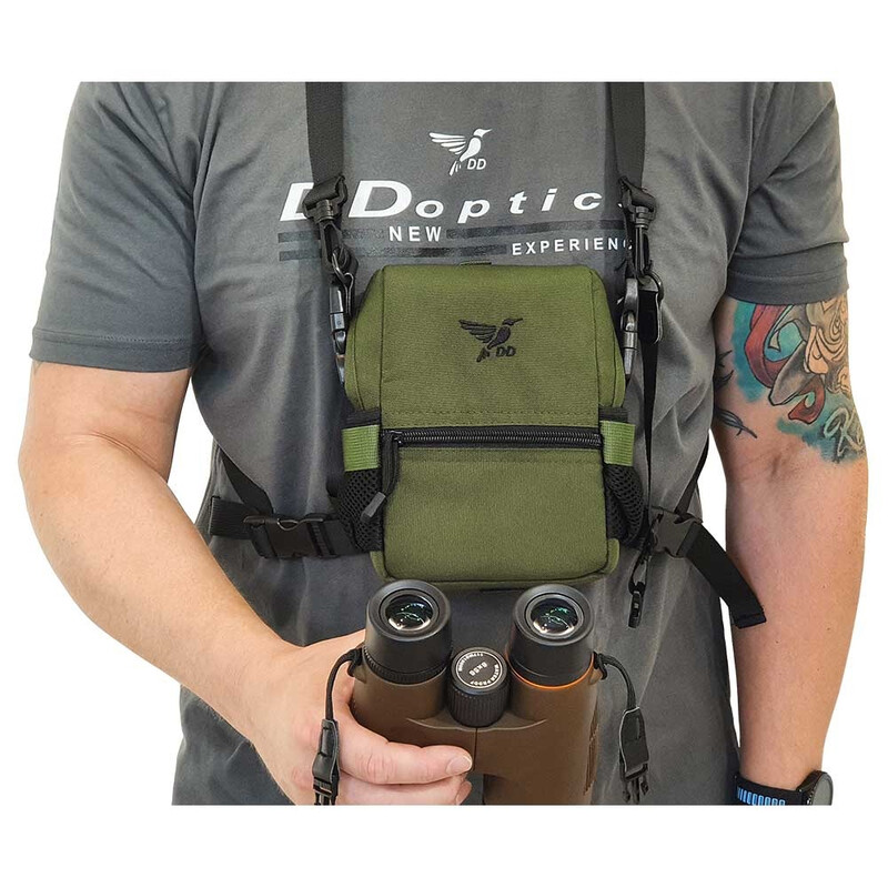 DDoptics Funda para prismáticos Harness verde