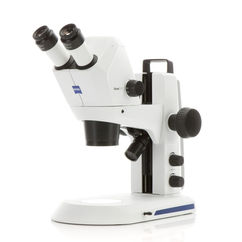 ZEISS Microscopio stereo zoom Stemi 305 cam W, K EDU, bino, Greenough, w.d. 110 mm, 10x/23, 8-40x, foco K LED, 4 MP, wifi