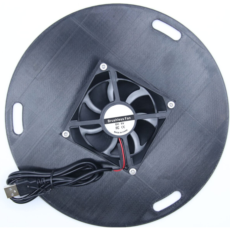 Astroprints Cubierta de espejo para Skywatcher Newton 8" con ventiladores