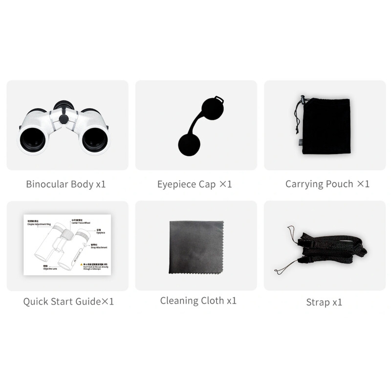 ZWO Binoculares Seestar VisionX 8x24