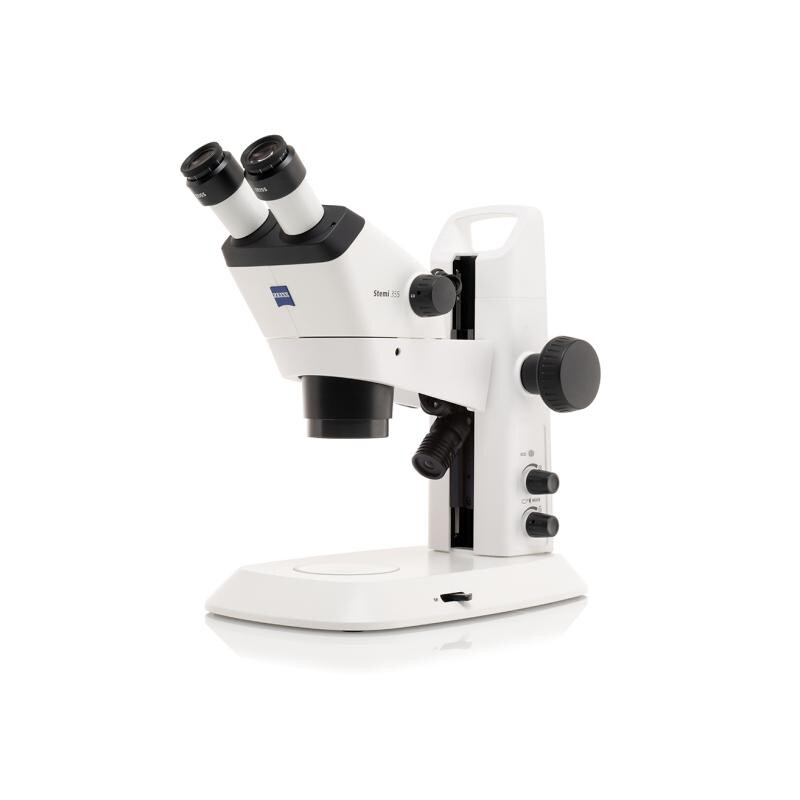 ZEISS Microscopio stereo zoom Stemi 355, C Mat, trino, w.d. 110 mm, 10x/23, 5,5:1 , 7,2x-40x, AL, RL C LED, ESD