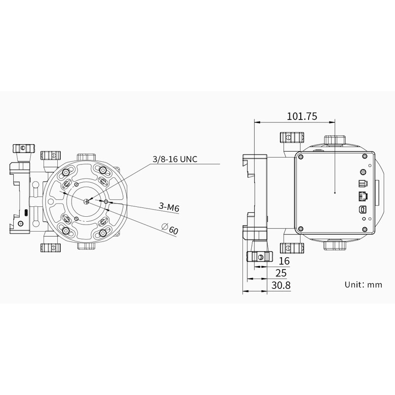 ZWO Montura AM7 Harmonic Equatorial + Tripod TC40
