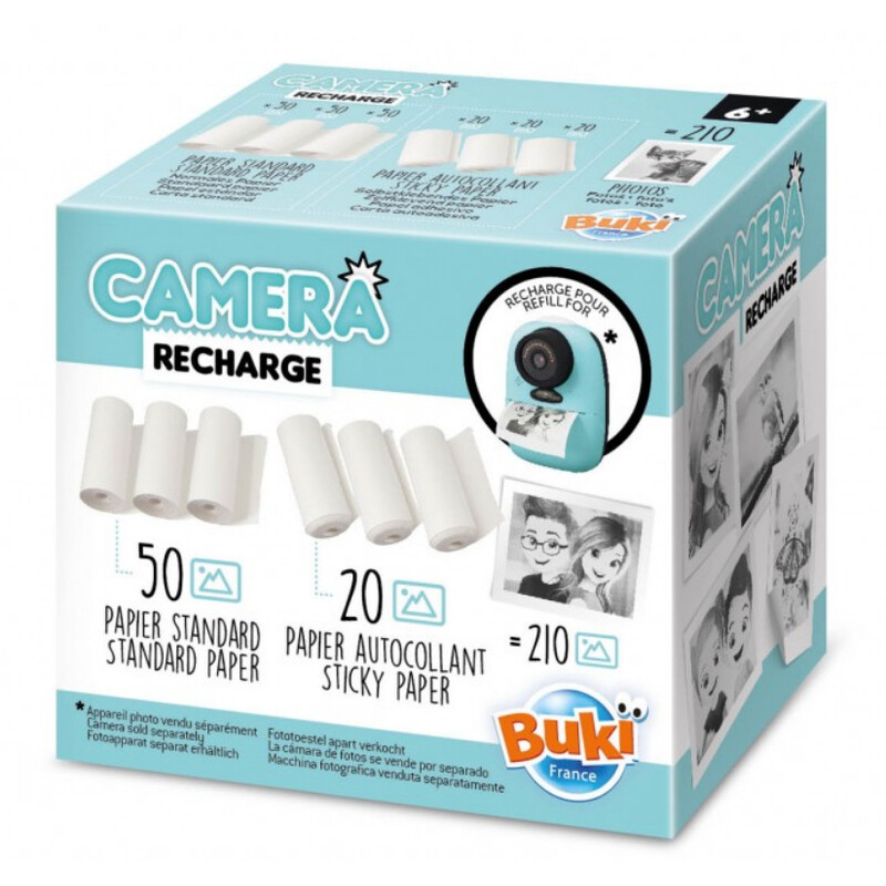 Buki Juego de rollos de papel fotográfico de repuesto