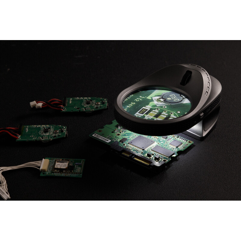 FPS Lupa electrónica Micro Mouse: zoom de 5x a 10x, cámara, luz UV y pantalla de 2,8"