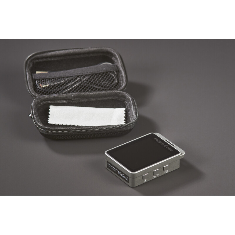 FPS Lupa electrónica Magic Loupe Cube: compacta, zoom de 7x a 19x, luz UV y pantalla de 2,4"