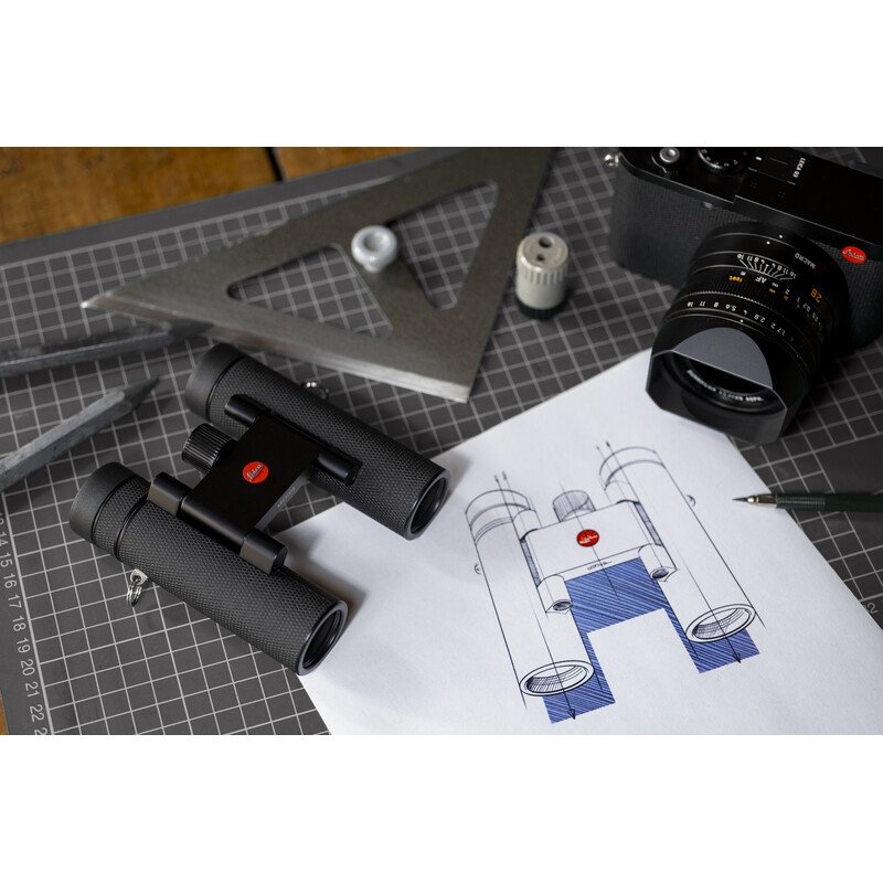 Leica Binoculares Noctivid 10x25 en cuero negro