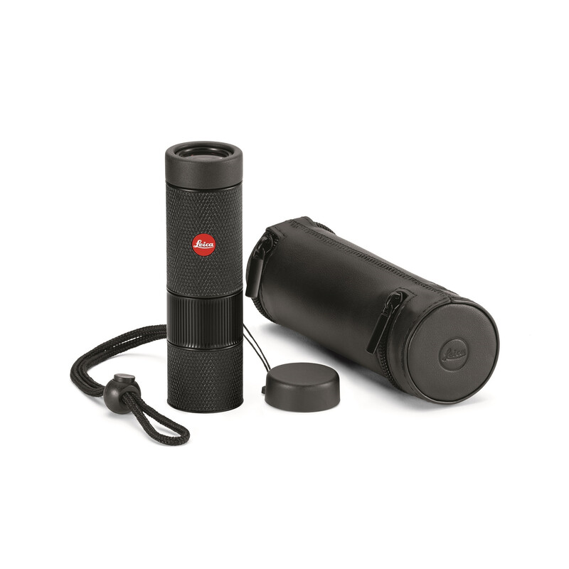 Leica Monocular Monovid 8x25 negro con revestimiento de cuero