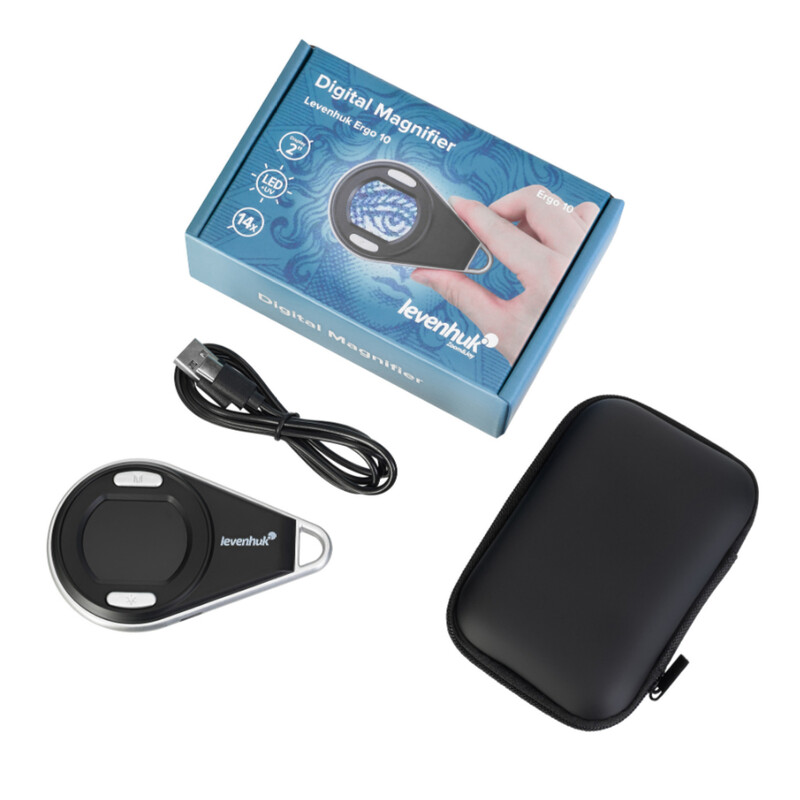 Levenhuk Lupa Ergo 10 Digital 5x, 9x, 14x LED
